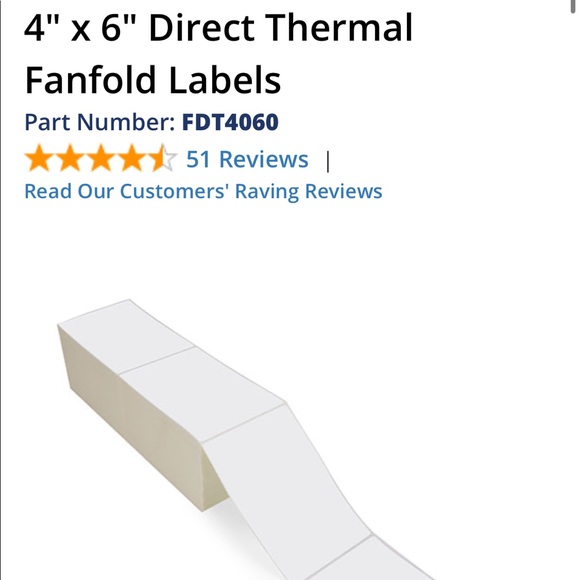 Other - 6000 4x6 Thermal printer labels shipping sticker